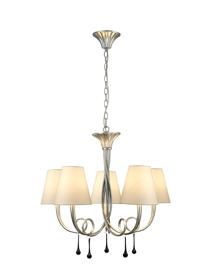 Paola Silver-Cream Ceiling Lights Mantra Traditional Ceiling Lights
